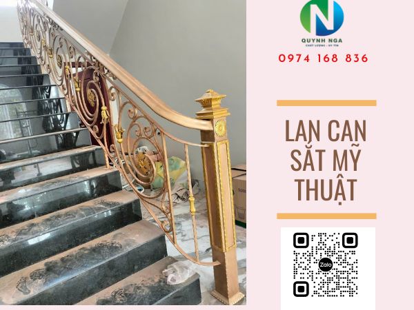 lan can sắt mỹ thuật